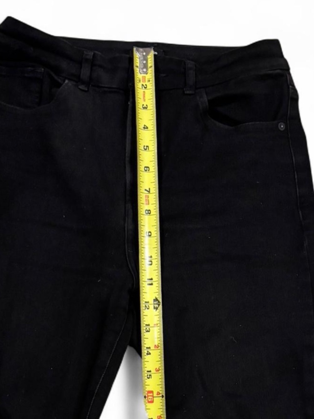 Express Black Super High Rise Ultra Stretch Sculpting Skinny Jeans Size Medium - Picture 8 of 9